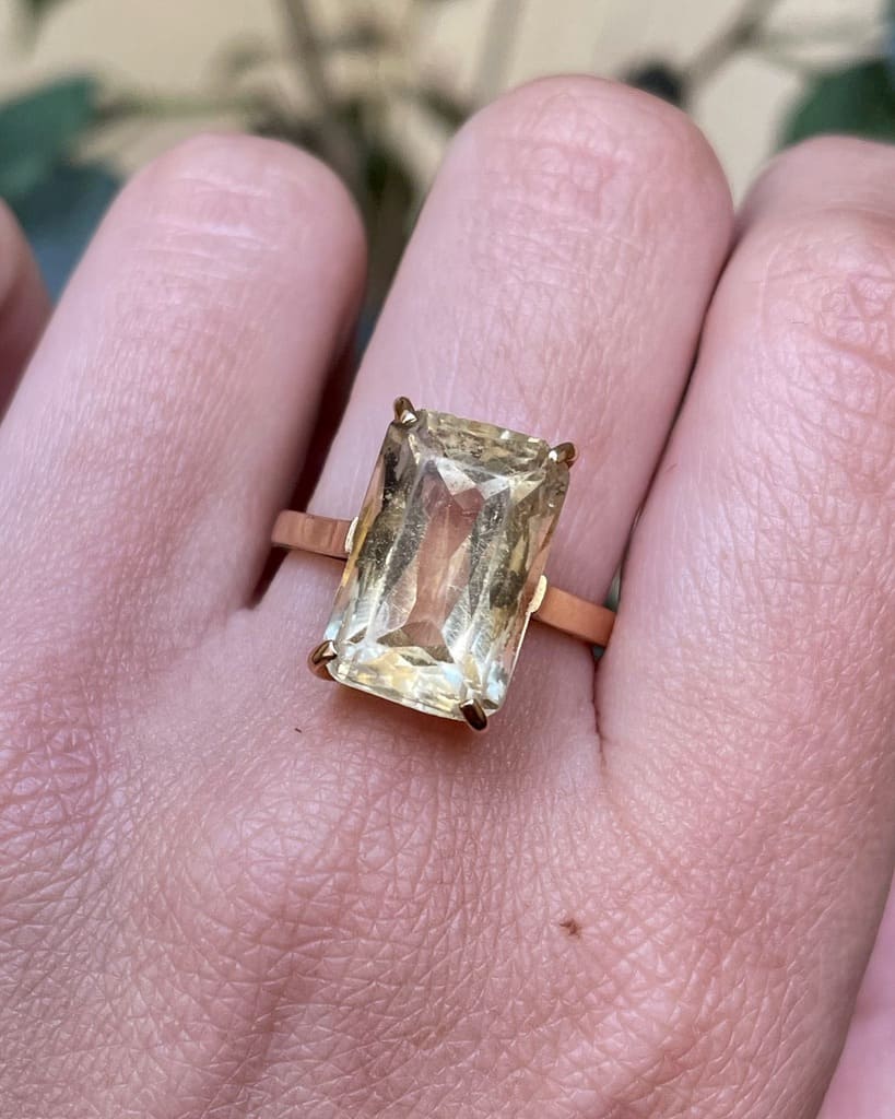 Bague vintage citrine "Pauline" - Elliade Paris
