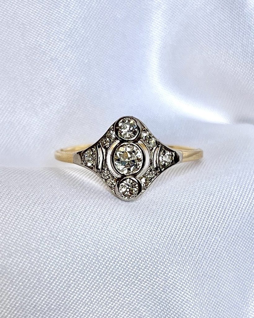 Bague Art-Déco Diamant "Jill" - Elliade Paris