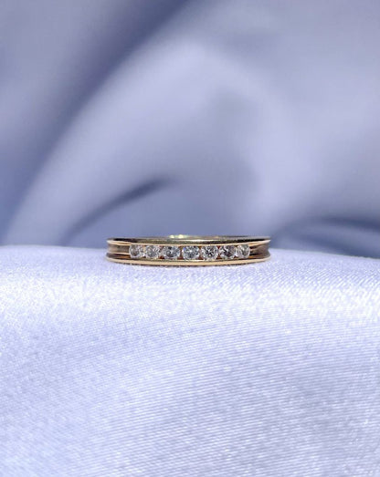Bague rivière diamants &quot;Dorothée&quot;