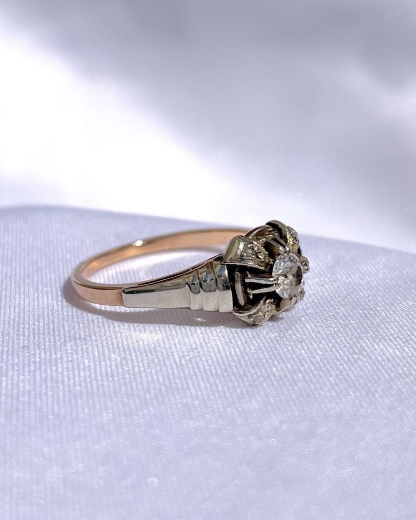 Bague diamants Art-déco &quot;Nolwenn&quot;