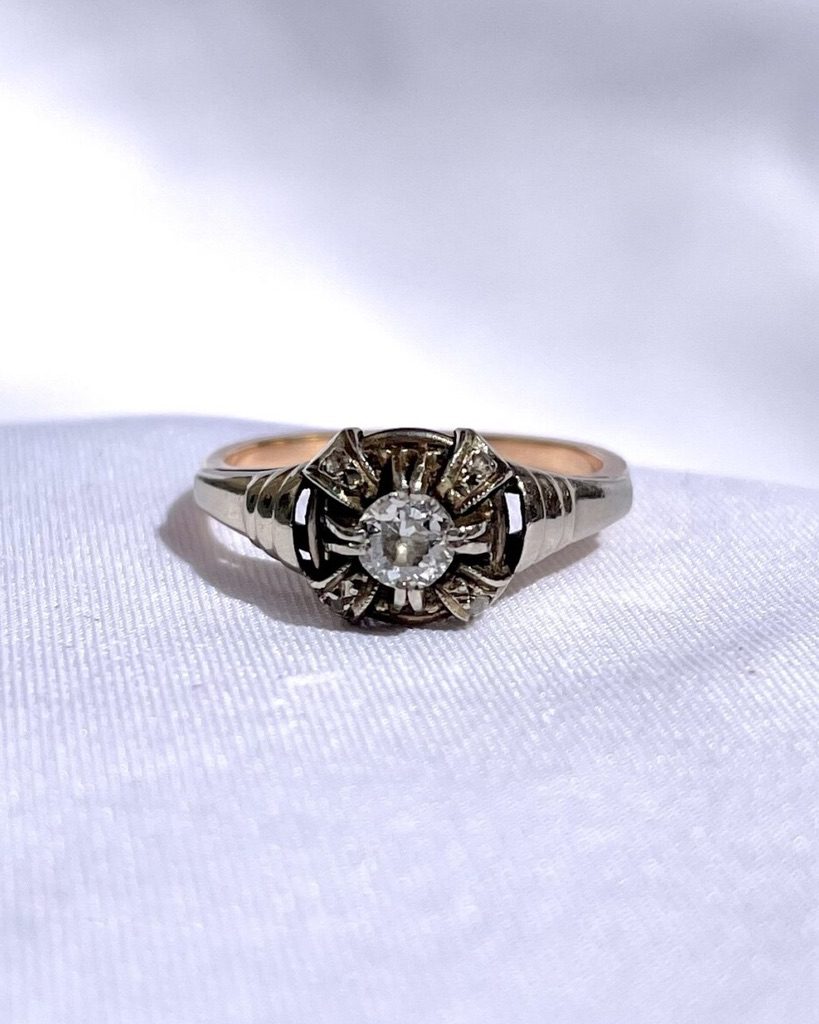 Bague diamants Art-déco &quot;Nolwenn&quot;