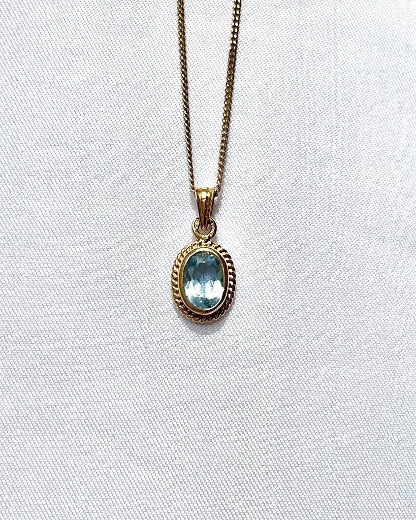 Collier Aigue-Marine "Maria" - Elliade Paris