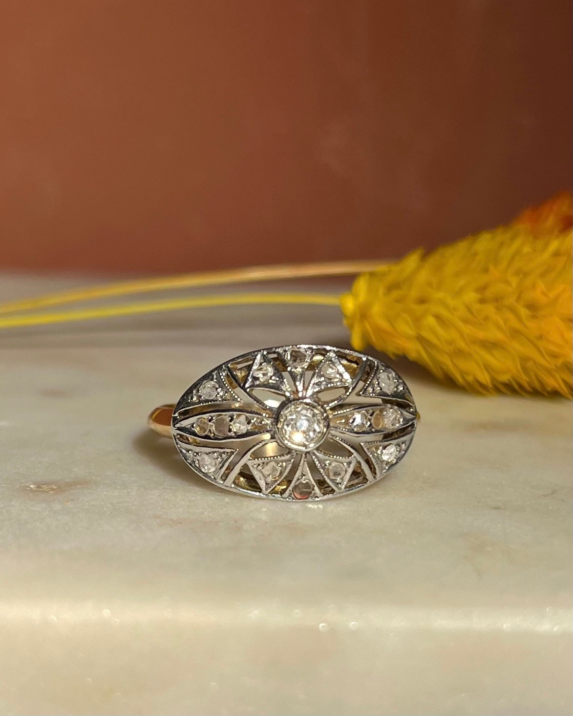 Bague Art-Déco Diamants "Zahra" - Elliade Paris