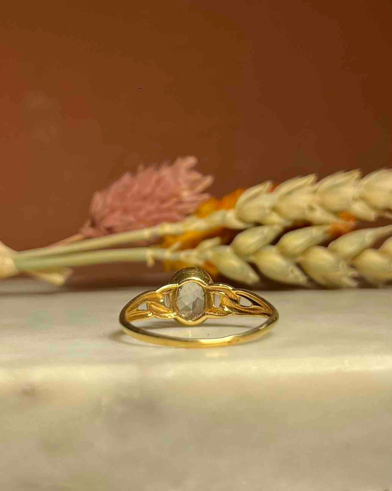 Bague vintage Aigue-Marine "Marjorie"