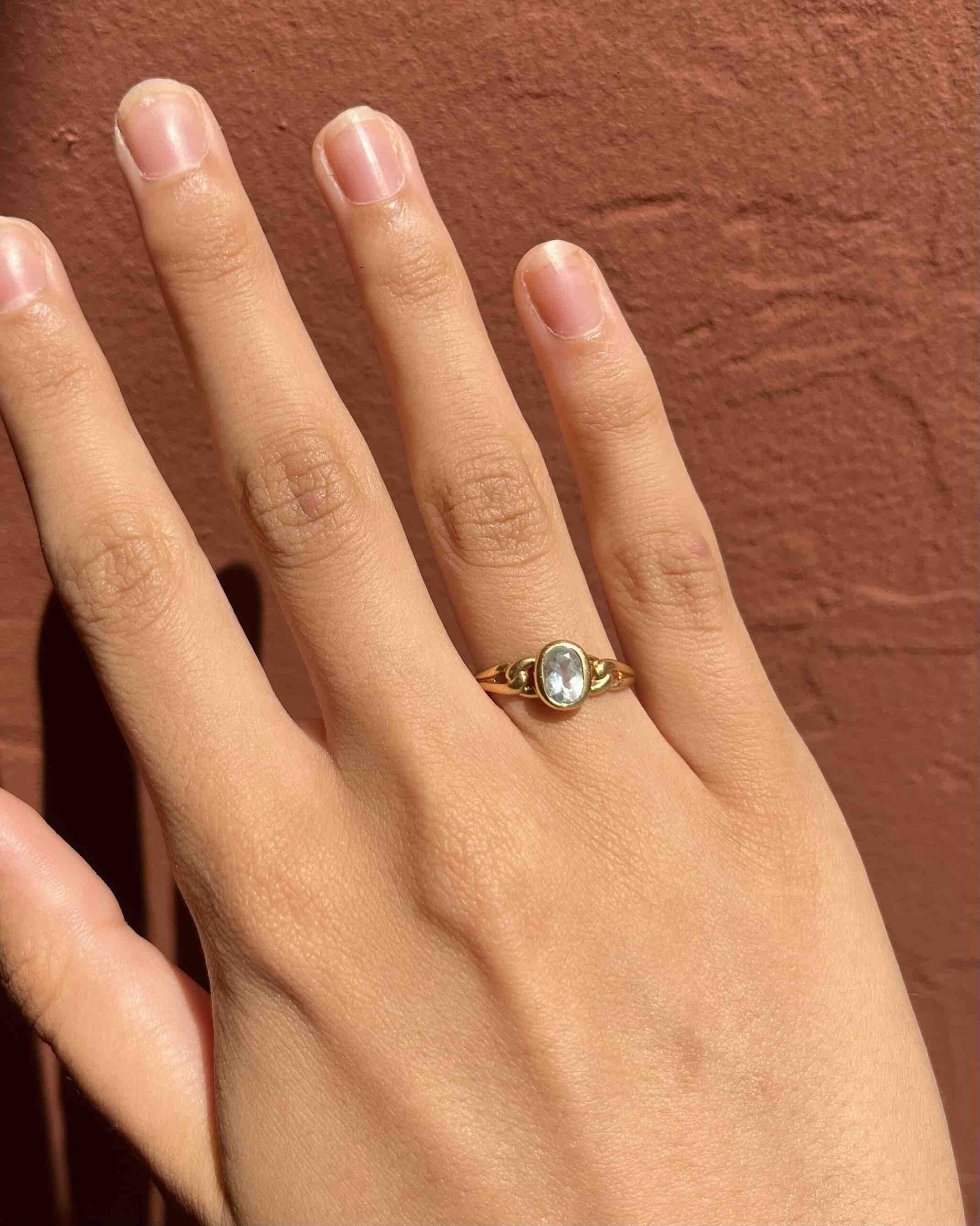 Vintage Aquamarine "Marjorie" Ring