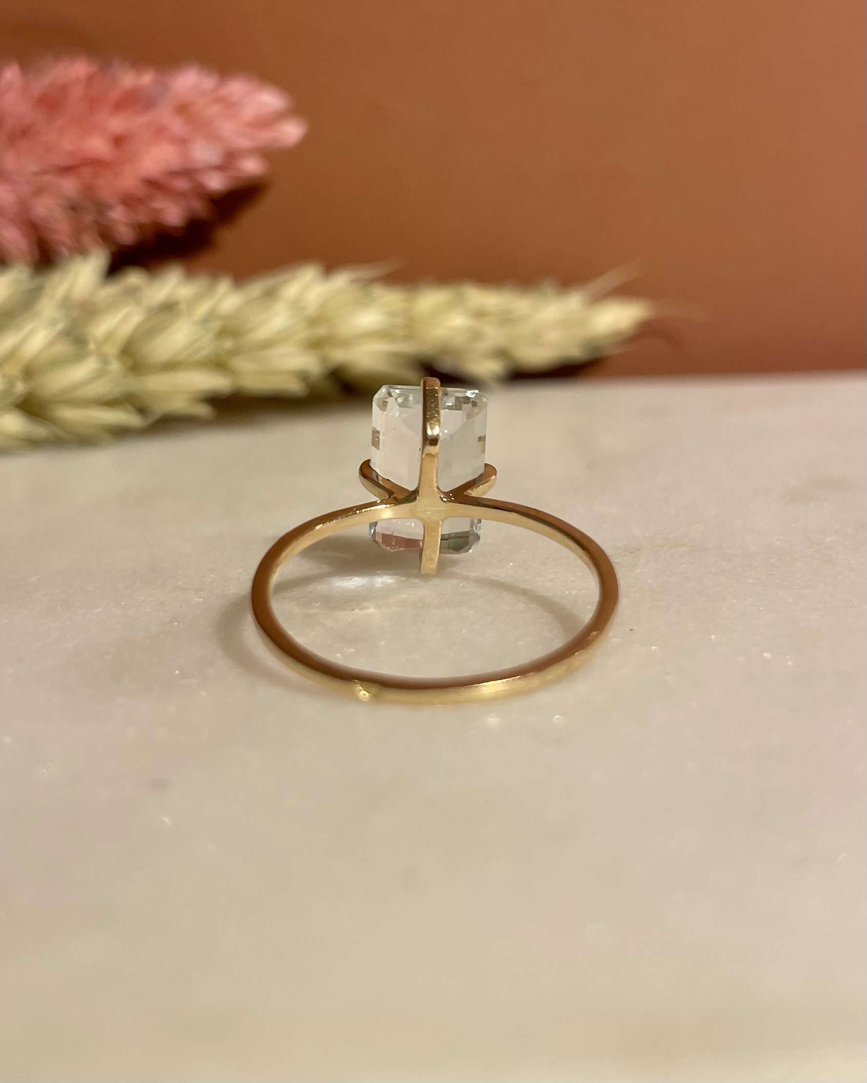 Bague Cocktail Aigue-Marine 2 Carats "Mira" - Elliade Paris