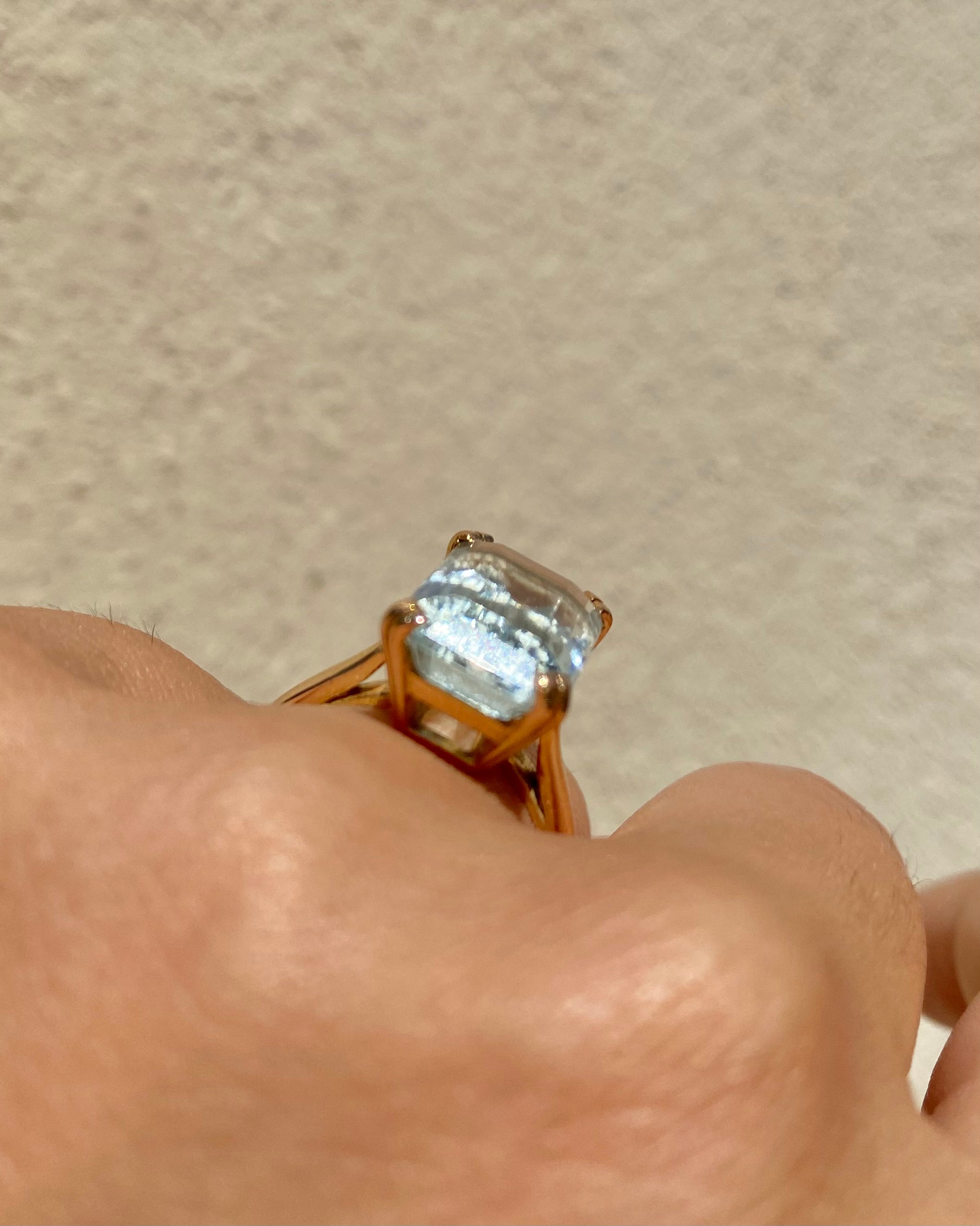 Bague Cocktail Aigue Marine 5.40 carats "Rosalie"