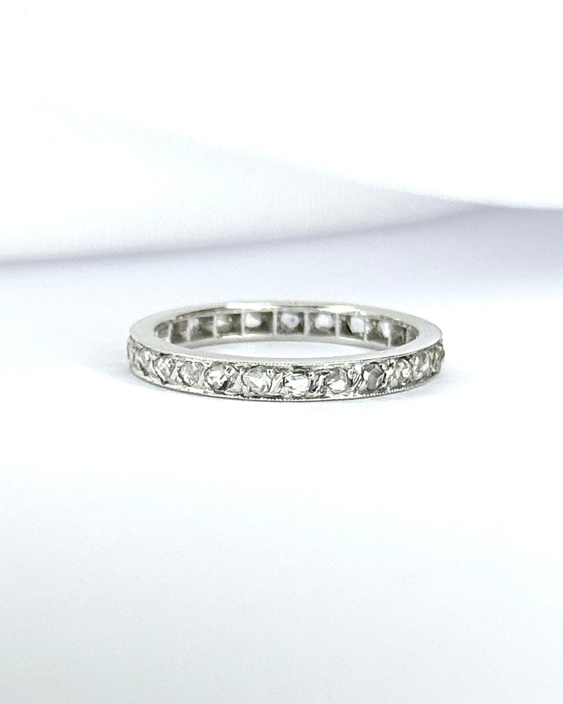 Alliance Américaine Art-Déco Diamants 0.40 carat 2.3mm "Dounia" - Elliade Paris