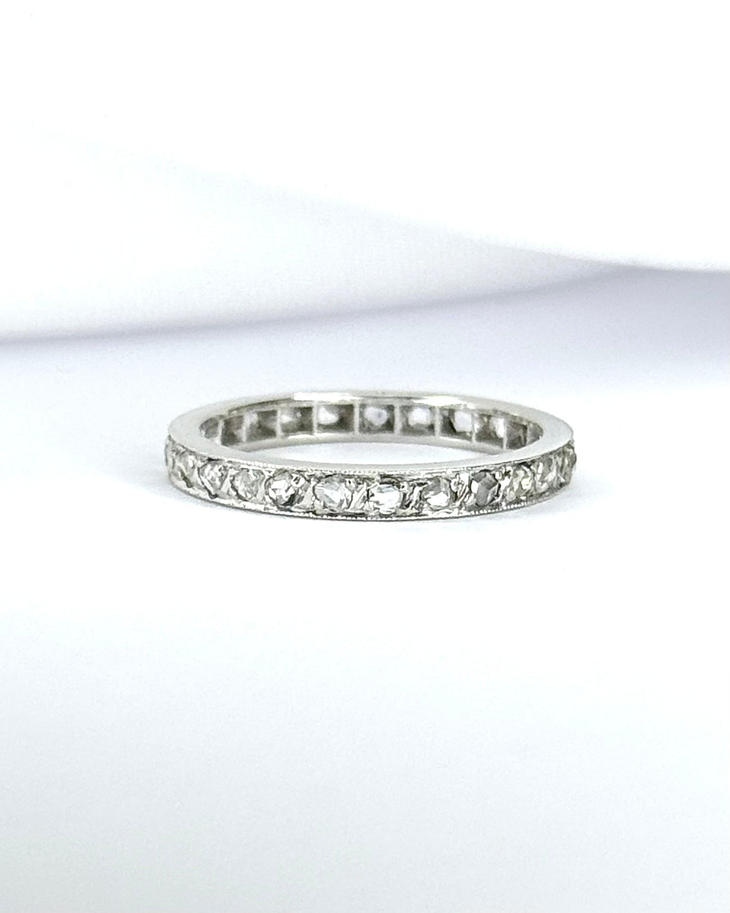 Alliance Américaine Art-Déco Diamants 0.40 carat 2.3mm "Dounia" - Elliade Paris