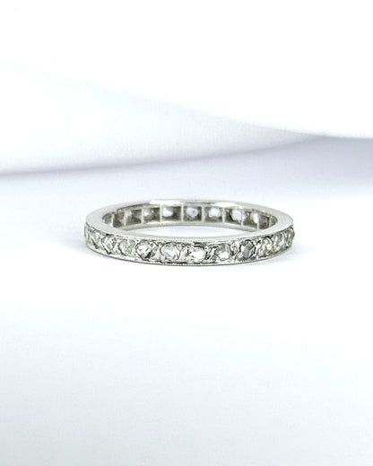 Alliance Américaine Art-Déco Diamants 0.40 carat 2.3mm "Dounia" - Elliade Paris