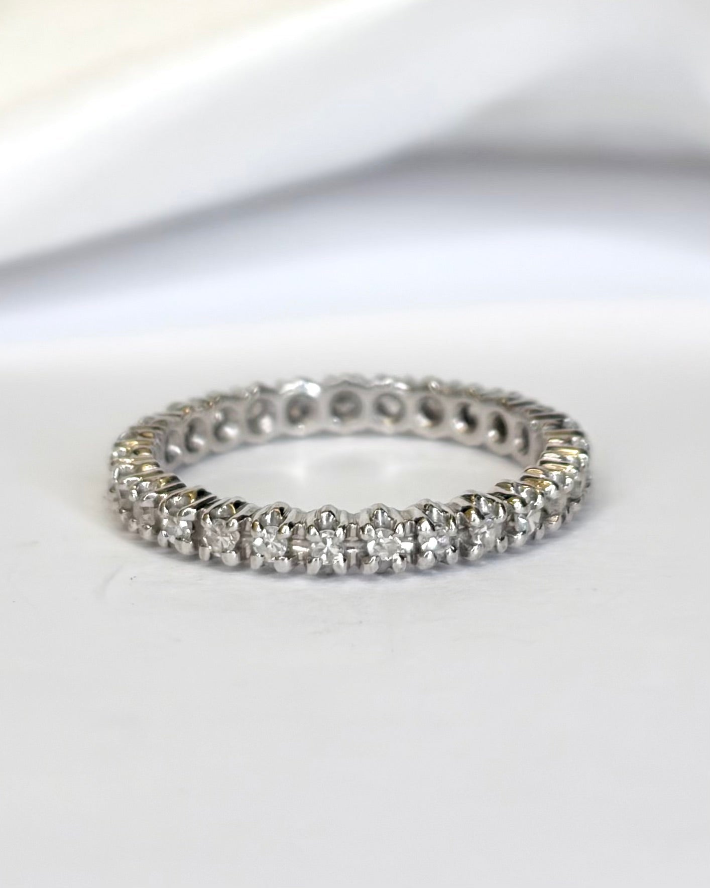 Alliance Américaine Diamants 0.54 carat &amp; Or gris 18 carats "Naya" - Elliade Paris