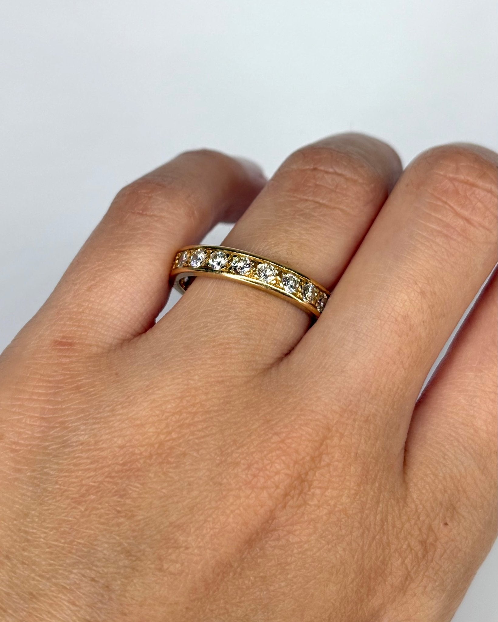 Alliance Américaine Diamants 1.47 carat &amp; Or Jaune 4.61 g "Fiora" - Elliade Paris