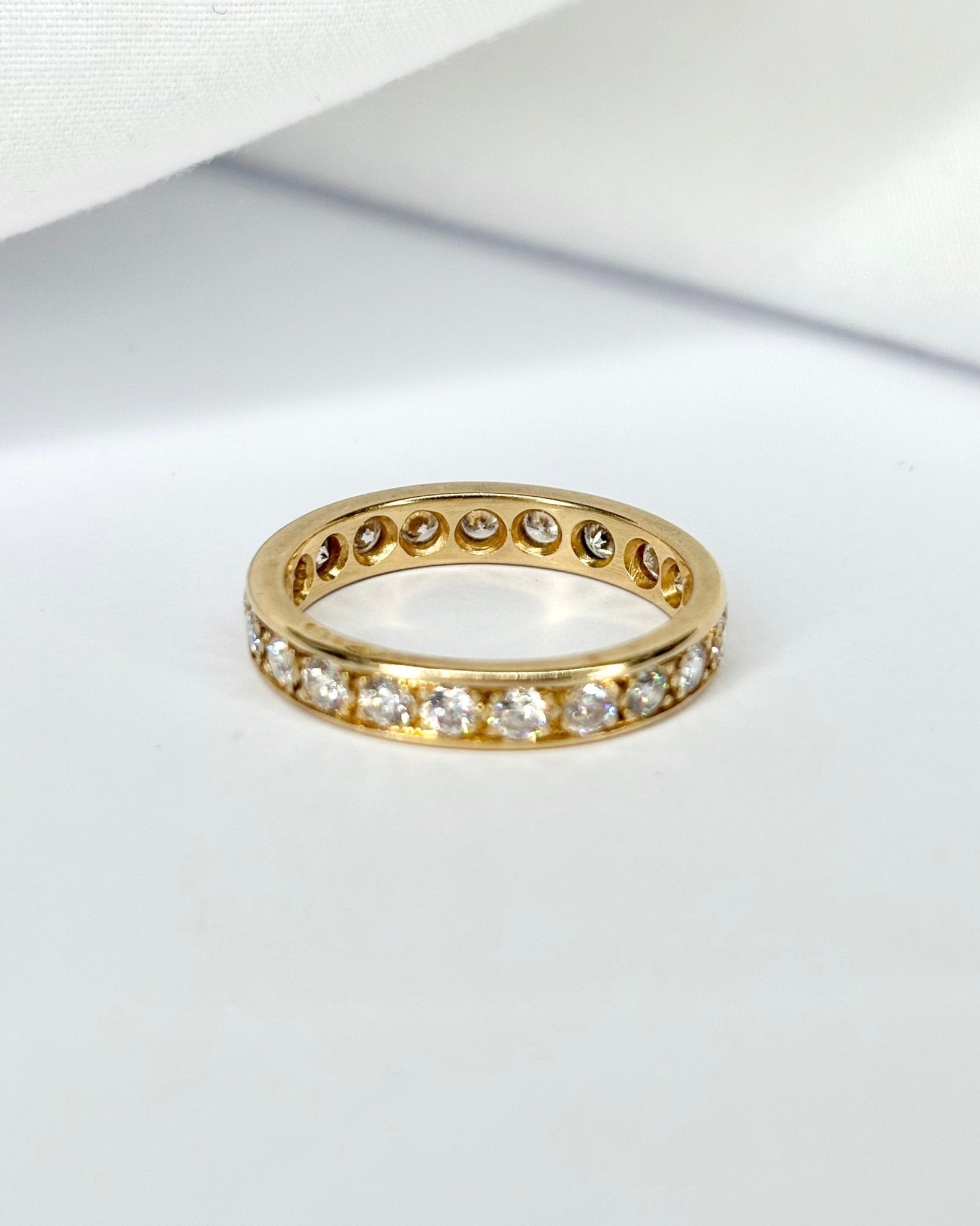 Alliance Américaine Diamants 1.47 carat &amp; Or Jaune 4.61 g &quot;Fiora&quot; - Elliade Paris