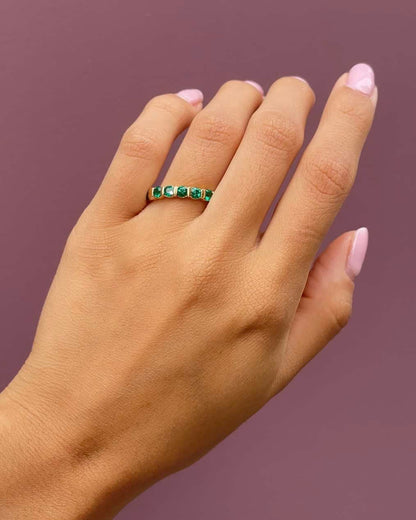 Alliance Américaine vintage Emeraudes 2 carats &quot;Nikita&quot;
