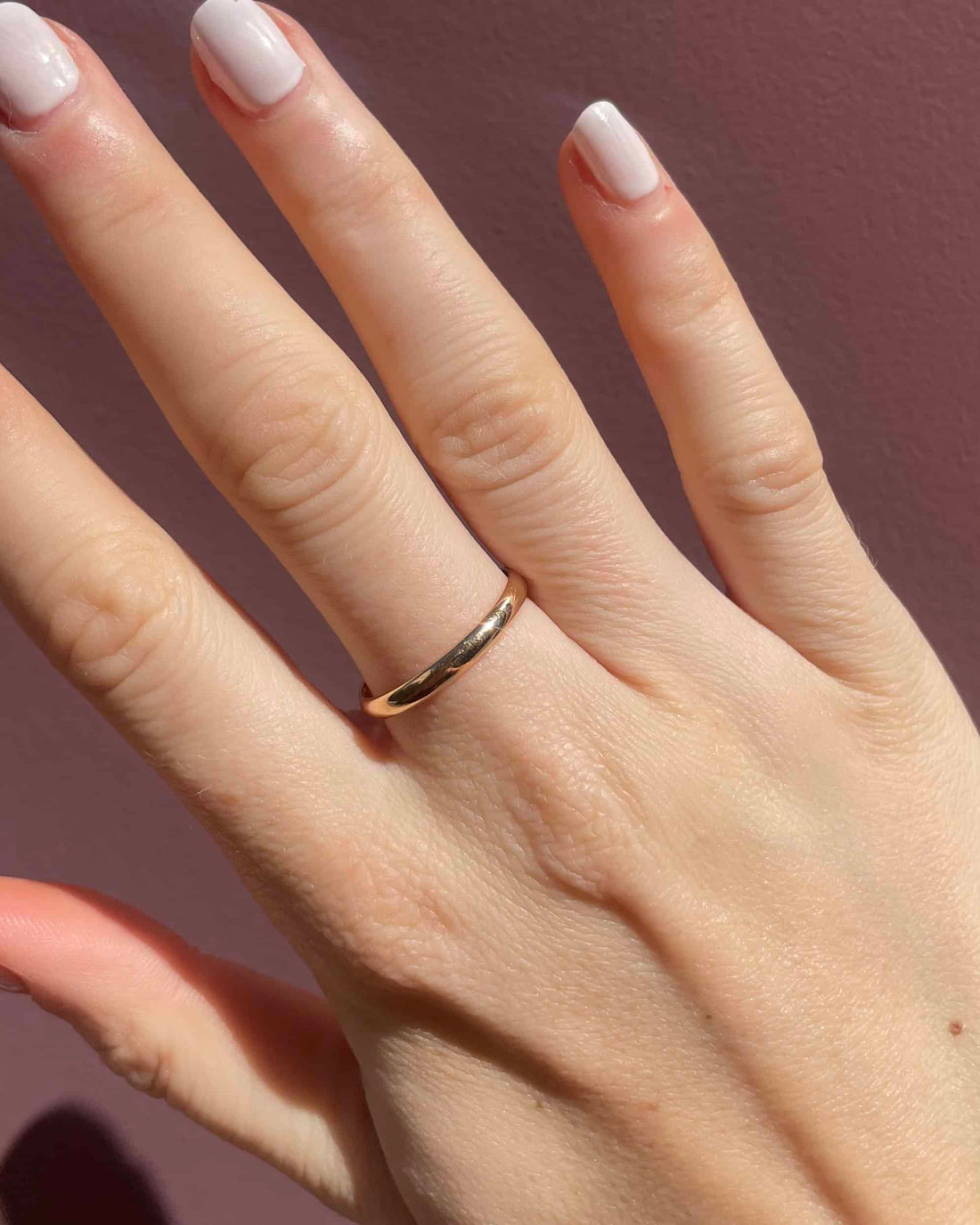 Anillo de bodas vintage de oro de 18 quilates «Clovis»