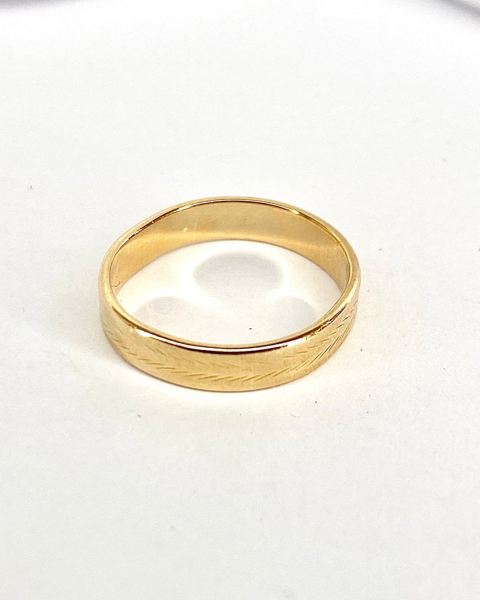 Alliance Ciselée Or Jaune "Antonia" - Elliade Paris