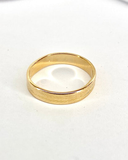 Alliance Ciselée Or Jaune "Antonia" - Elliade Paris