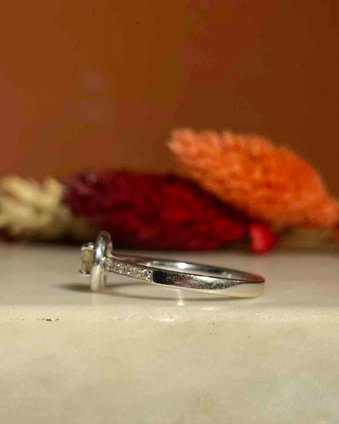 Art Deco style ring with 28 diamonds "Valencia"