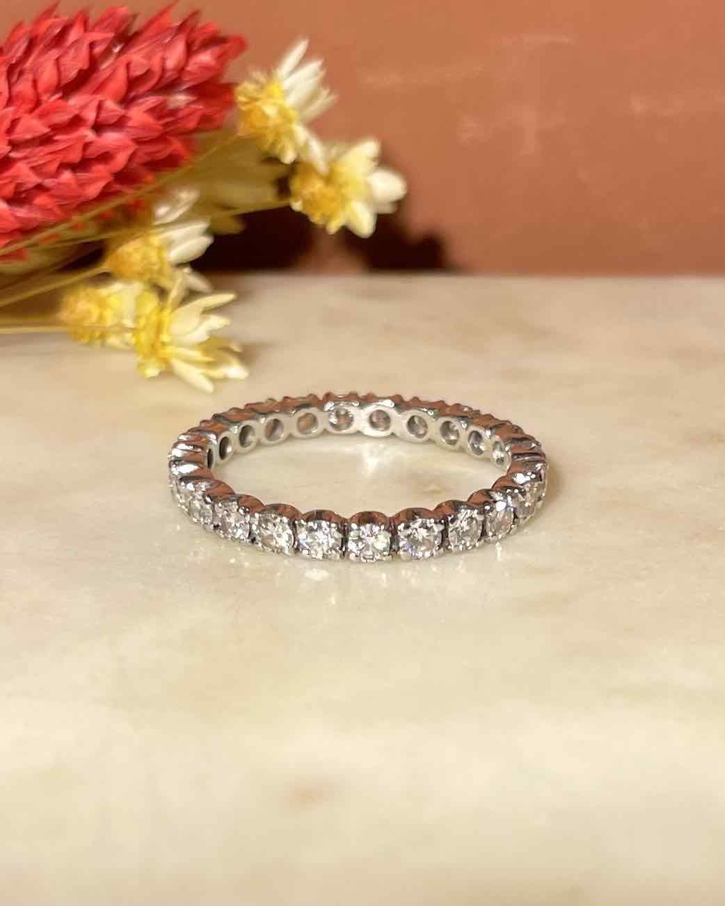 American Wedding Band 23 Diamonds 1.15 Carat "Anya"