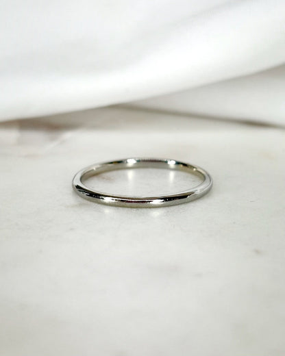 Alliance Or Gris 18 carats 1.61 g &quot;Sasha&quot; - Elliade Paris