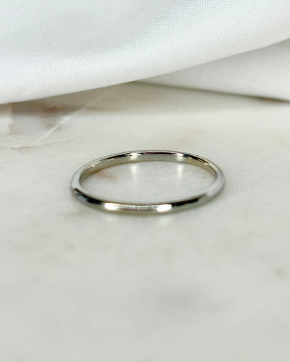 Alliance Or Gris 18 carats 1.61 g &quot;Sasha&quot; - Elliade Paris
