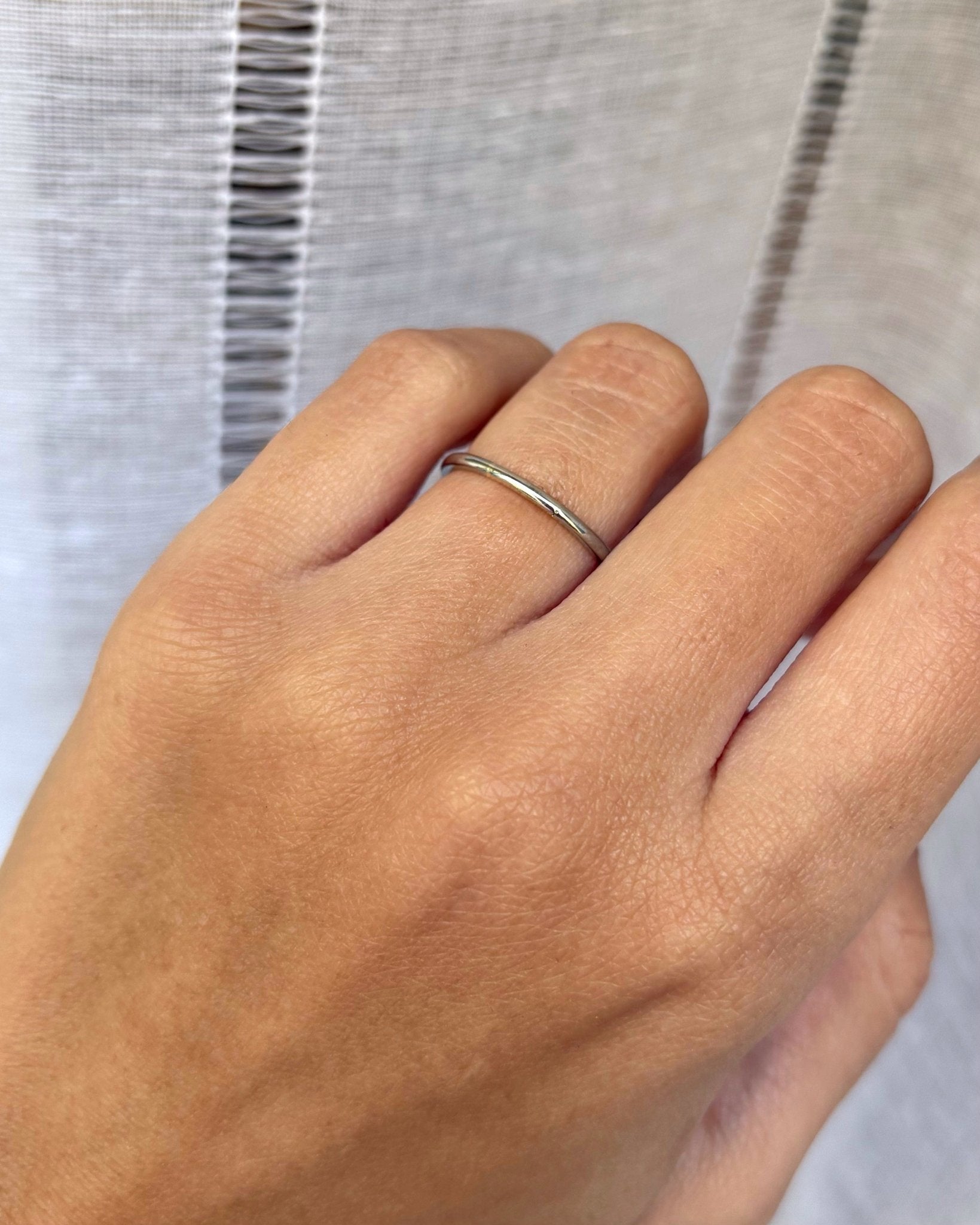 Alliance Or Gris 18 carats 1.61 g "Sasha" - Elliade Paris