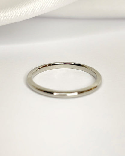 Alliance Or Gris 18 carats 1.6mm "Molly" - Elliade Paris