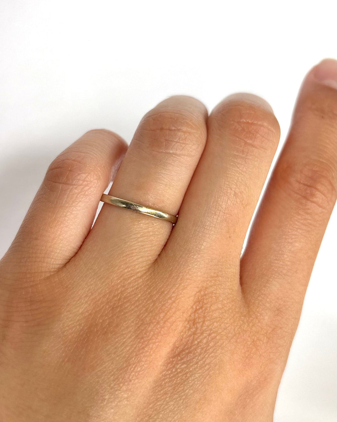 Alliance Or Gris 18 carats 2mm "Tina" - Elliade Paris