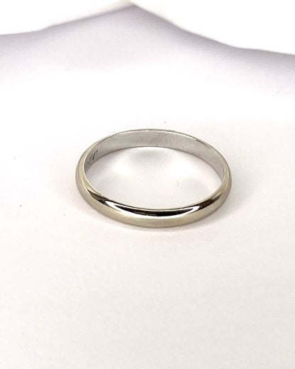 Alliance Or Gris 18 carats 3 mm "David" - Elliade Paris