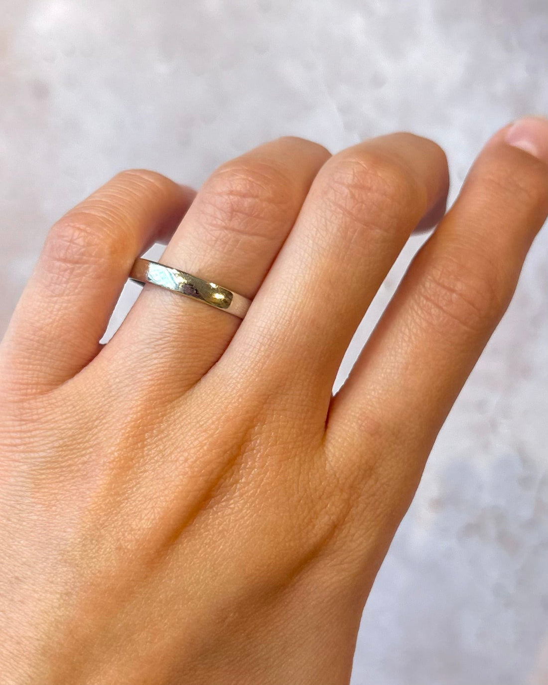 Alliance Or Gris 18 carats 3.3 mm "Tilda" - Elliade Paris
