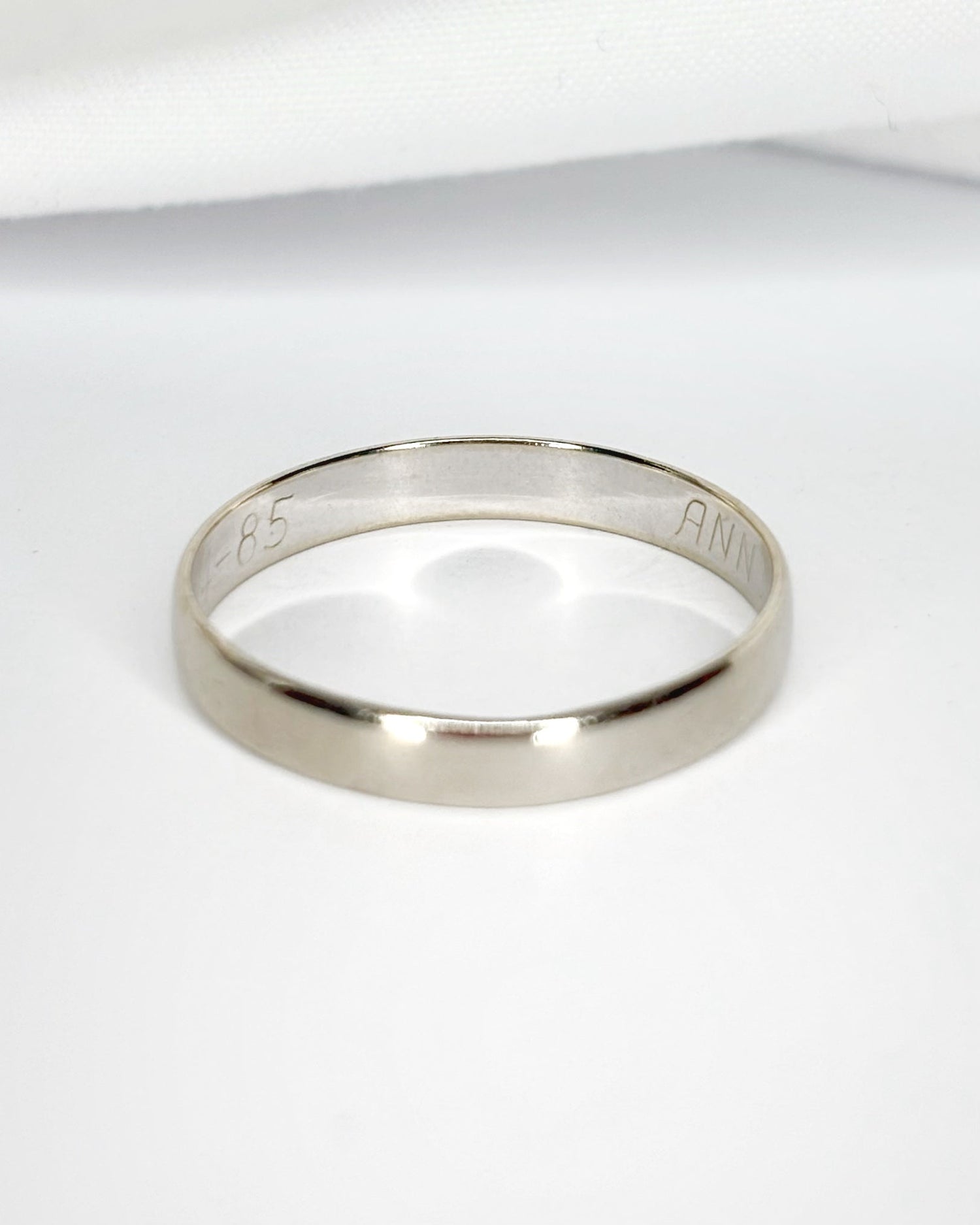 Alliance Or Gris 18 carats 3.3 mm "Tilda" - Elliade Paris