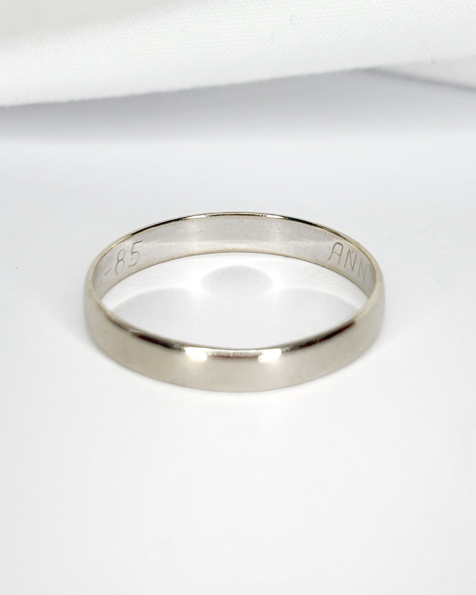 Alliance Or Gris 18 carats 3.3 mm "Tilda" - Elliade Paris