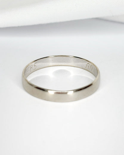 Alliance Or Gris 18 carats 3.3 mm "Tilda" - Elliade Paris