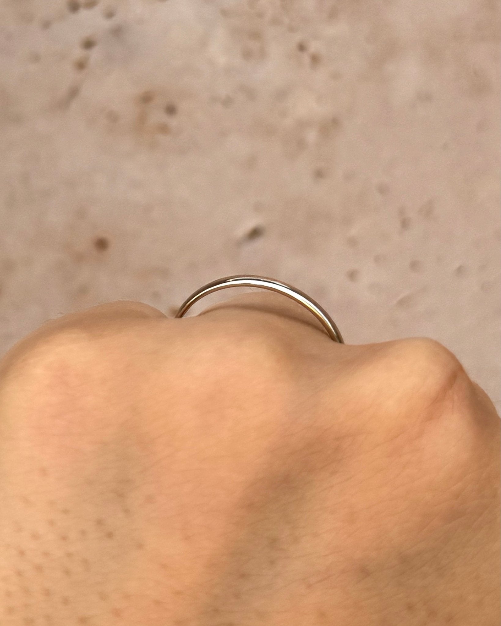 Alliance Or Gris 18 carats 3.6 mm "Jimmy" - Elliade Paris