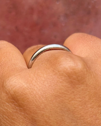 Alliance Or Gris 18 carats 3mm "Augustin" - Elliade Paris