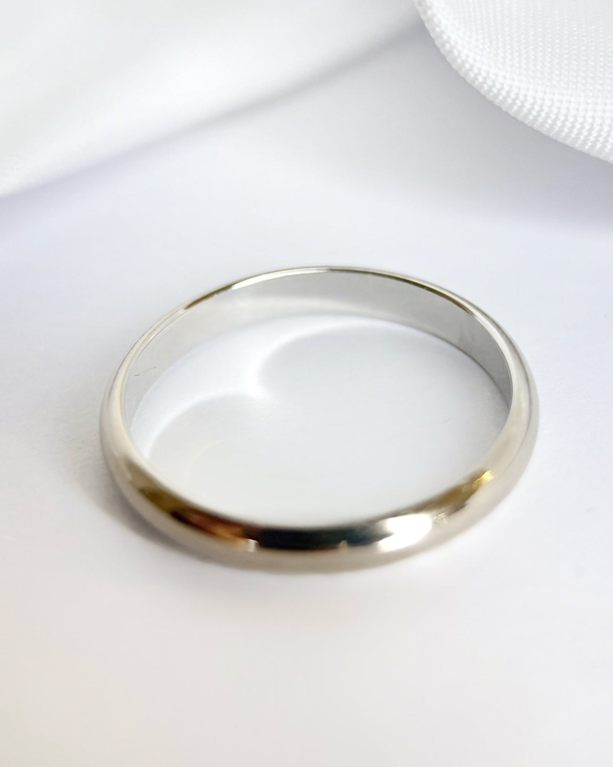 Alliance Or Gris 18 carats 3mm "Augustin" - Elliade Paris