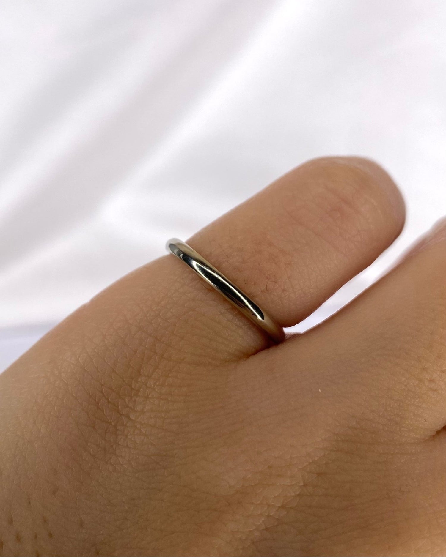 Alliance Or Gris 18 carats "Chantal" - Elliade Paris