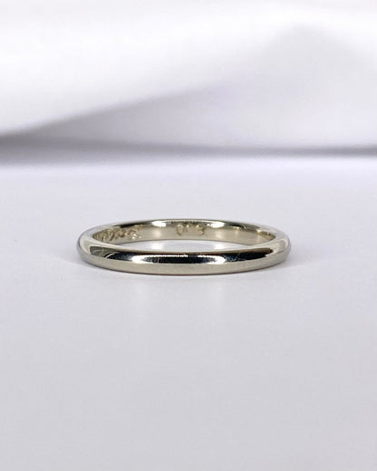 Alliance Or Gris 18 carats "Chantal" - Elliade Paris