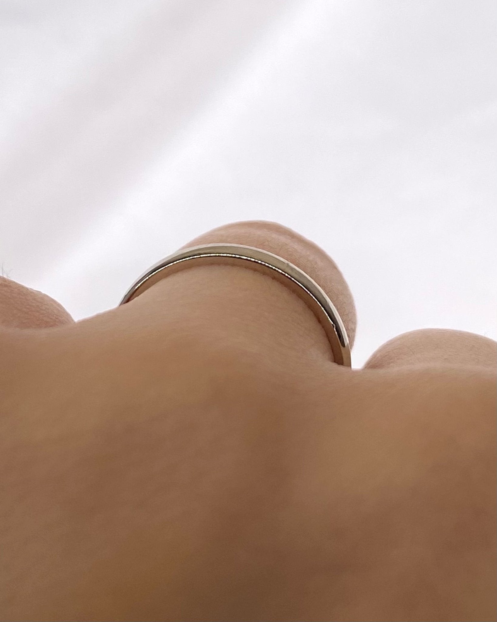 Alliance Or Gris 18 carats "David" - Elliade Paris