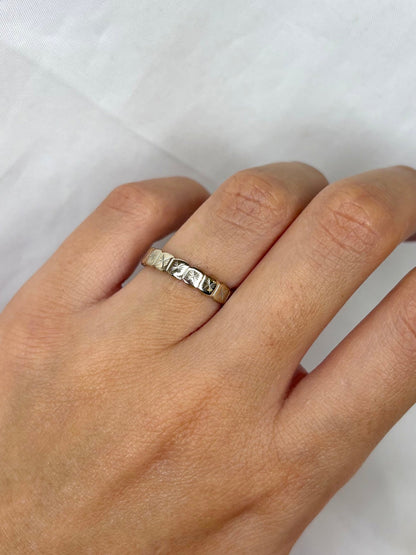 Alliance Or Gris 18 carats &quot;Domitille&quot; - Elliade Paris