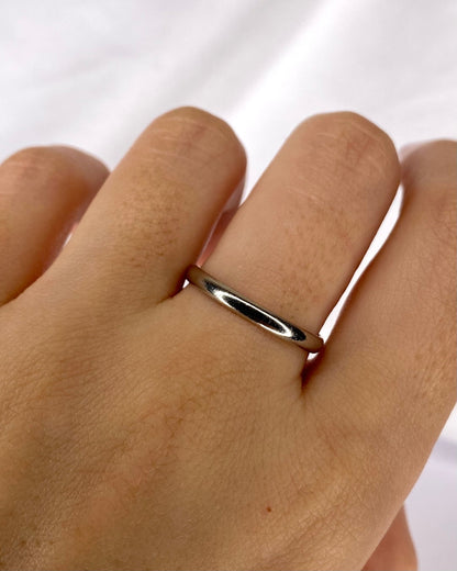 Alliance Or Gris 18 carats "Fabrice" - Elliade Paris