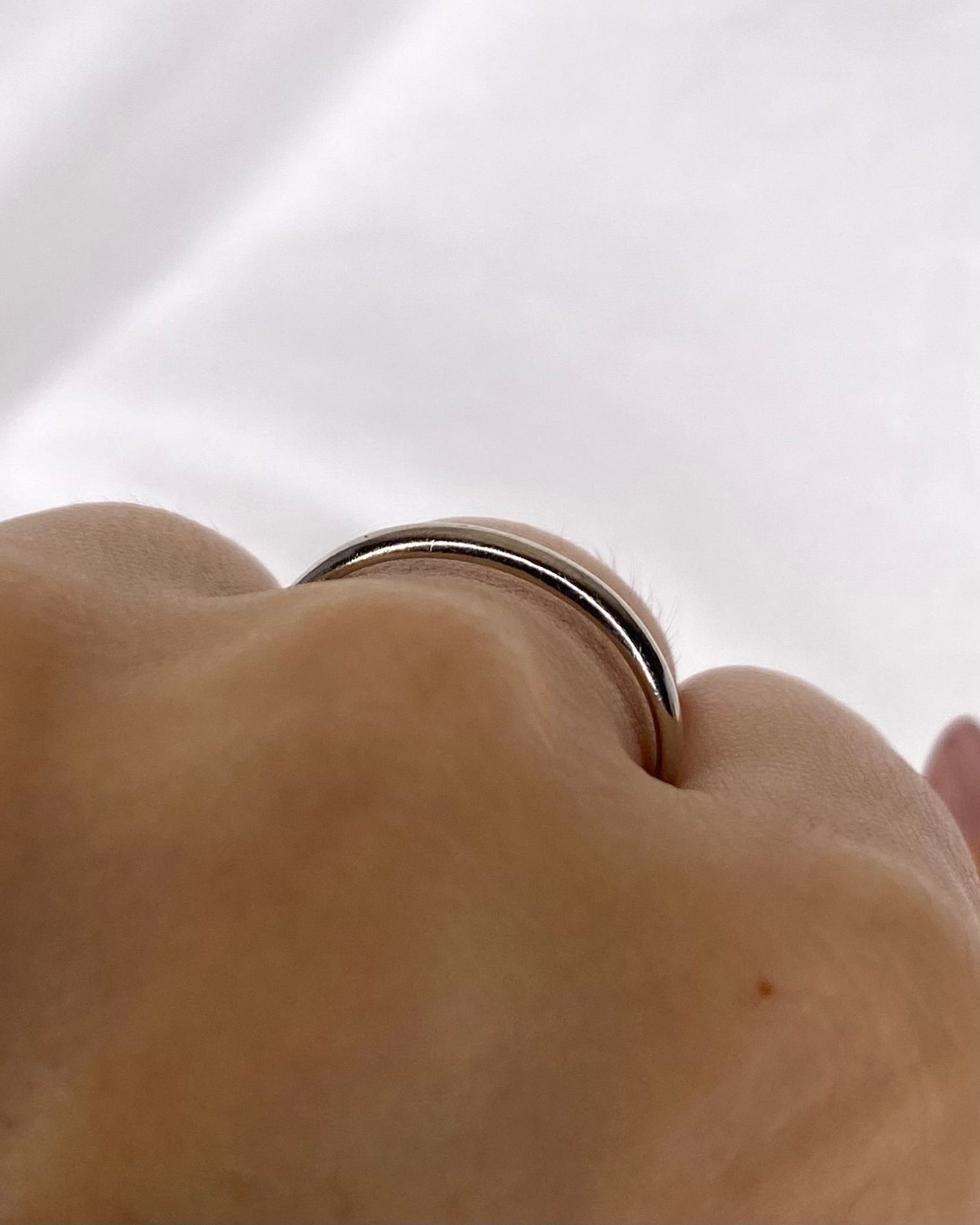 Alliance Or Gris 18 carats "Fabrice" - Elliade Paris