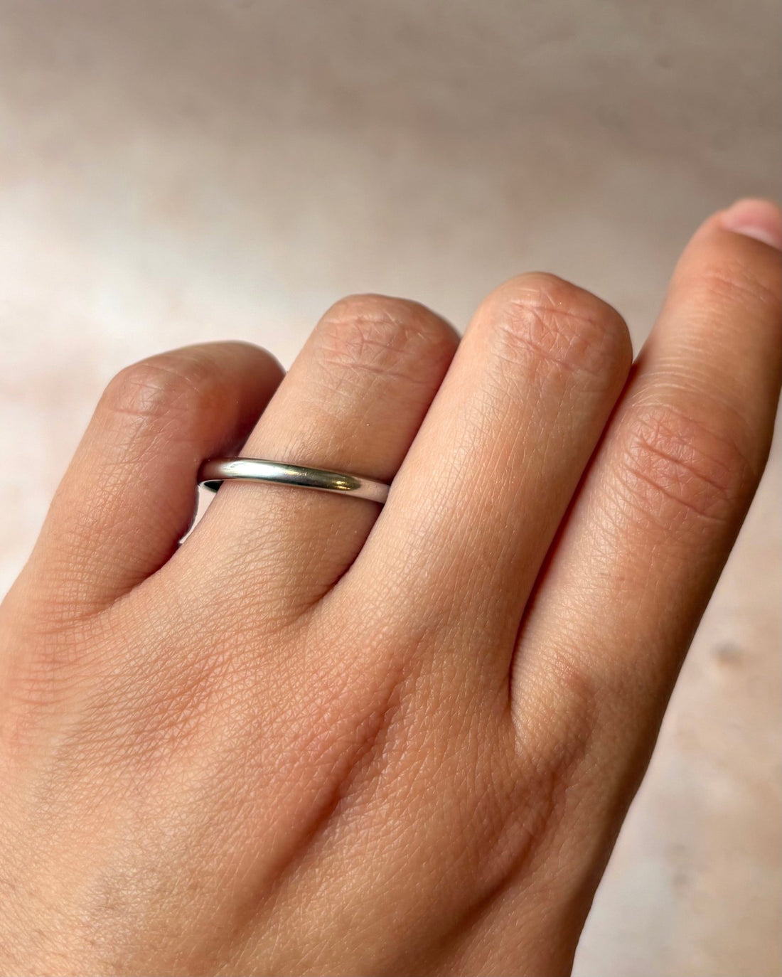 Alliance Or Gris 18 carats "Kevin" - Elliade Paris