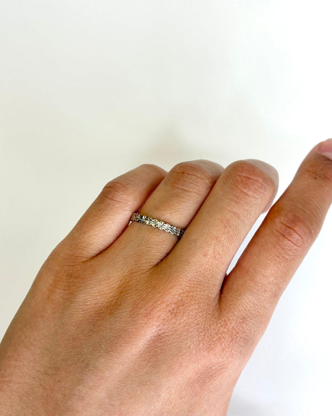 Alliance Or Gris 2.5 mm "Flora" - Elliade Paris