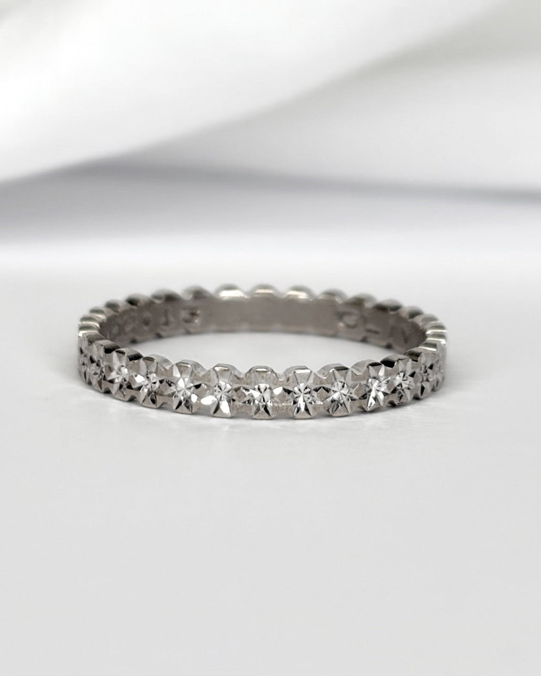Alliance Or Gris 2.5 mm "Flora" - Elliade Paris