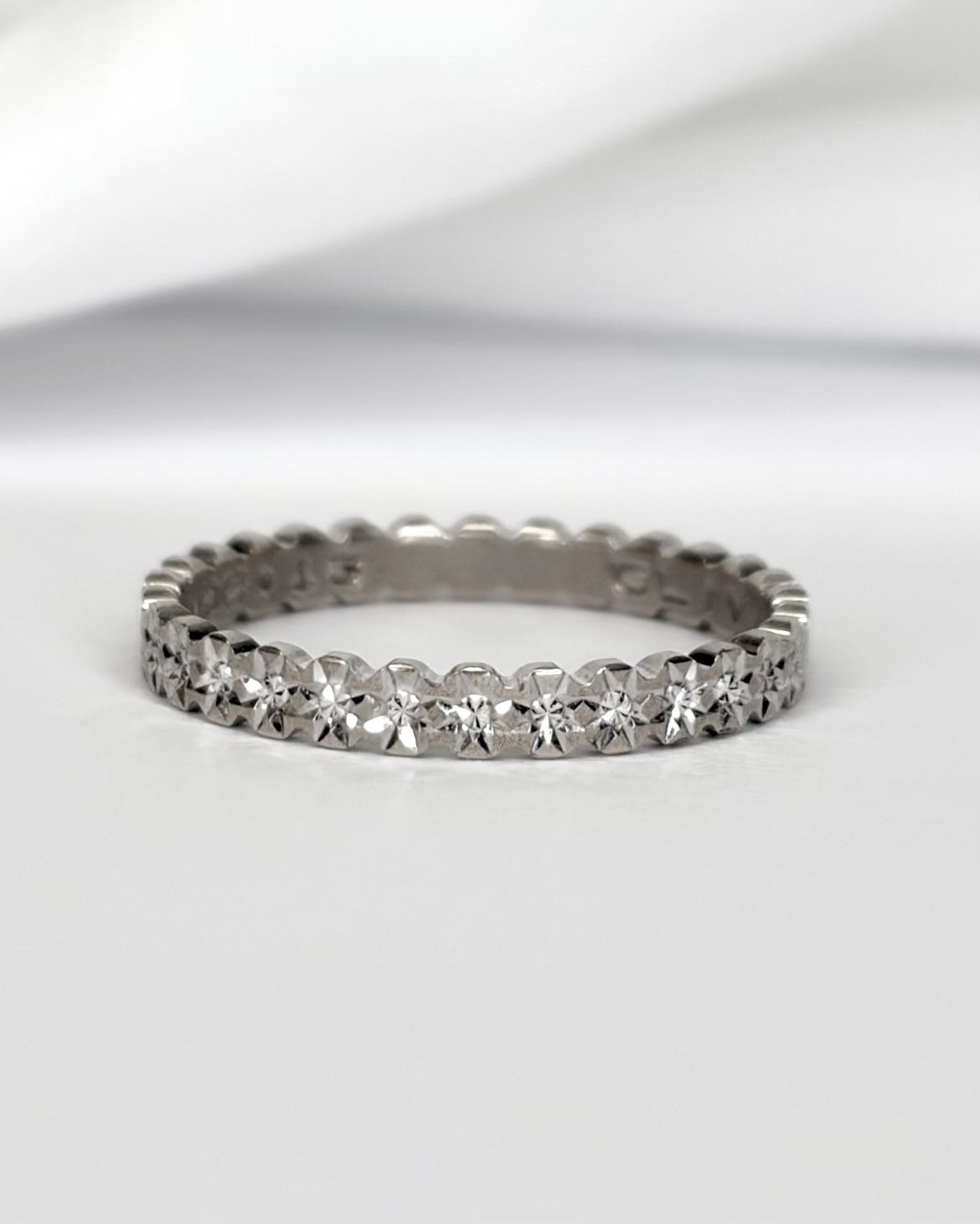 Alliance Or Gris 2.5 mm "Flora" - Elliade Paris