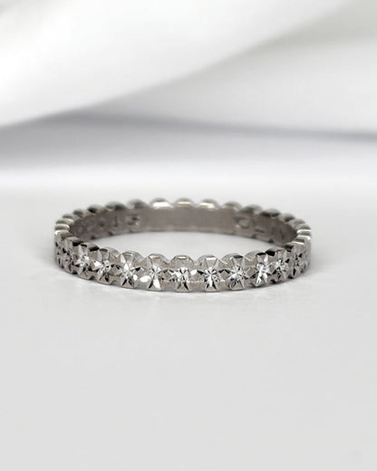 Alliance Or Gris 2.5 mm "Flora" - Elliade Paris