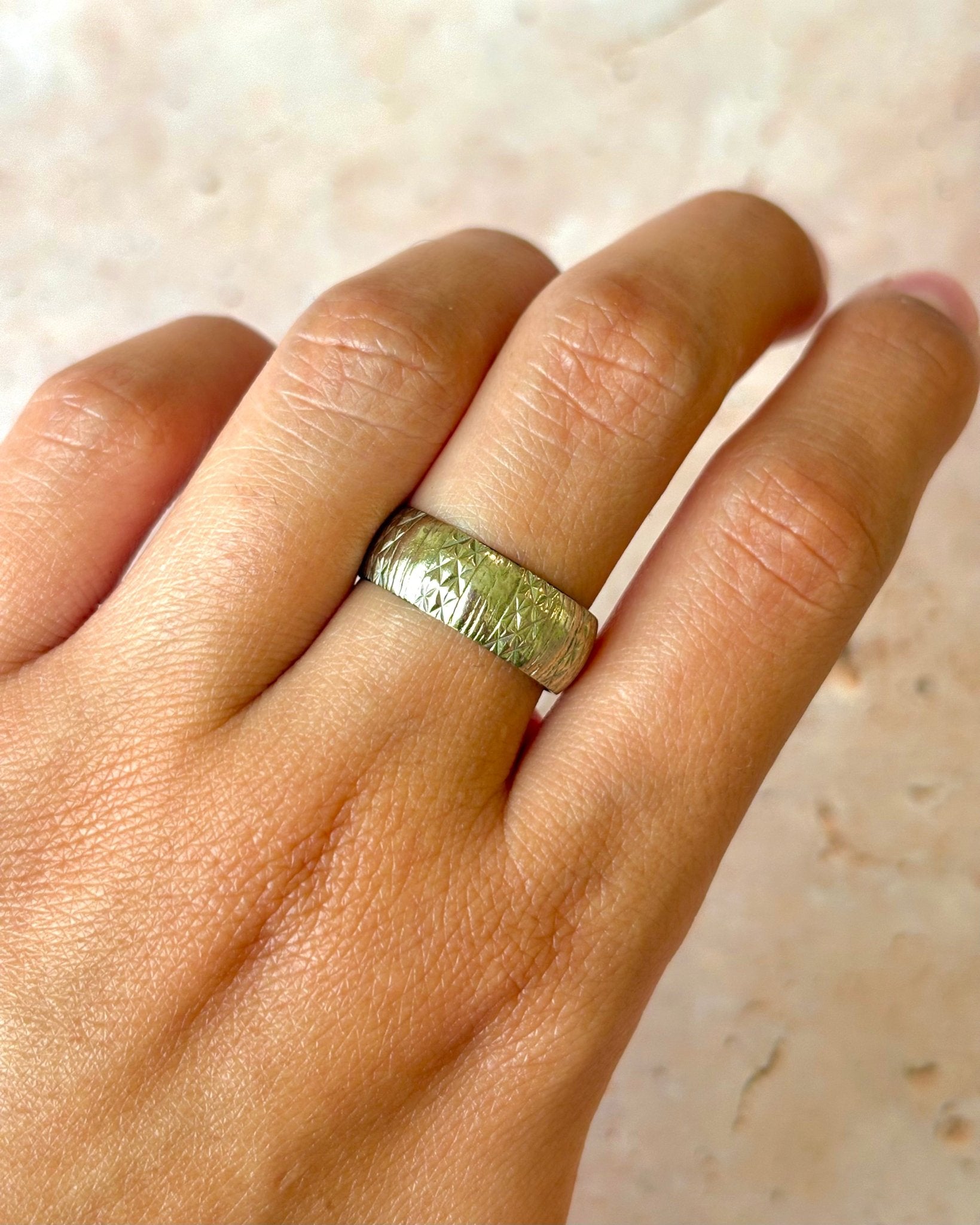 Alliance Or Gris 6.8 mm "Elie" - Elliade Paris