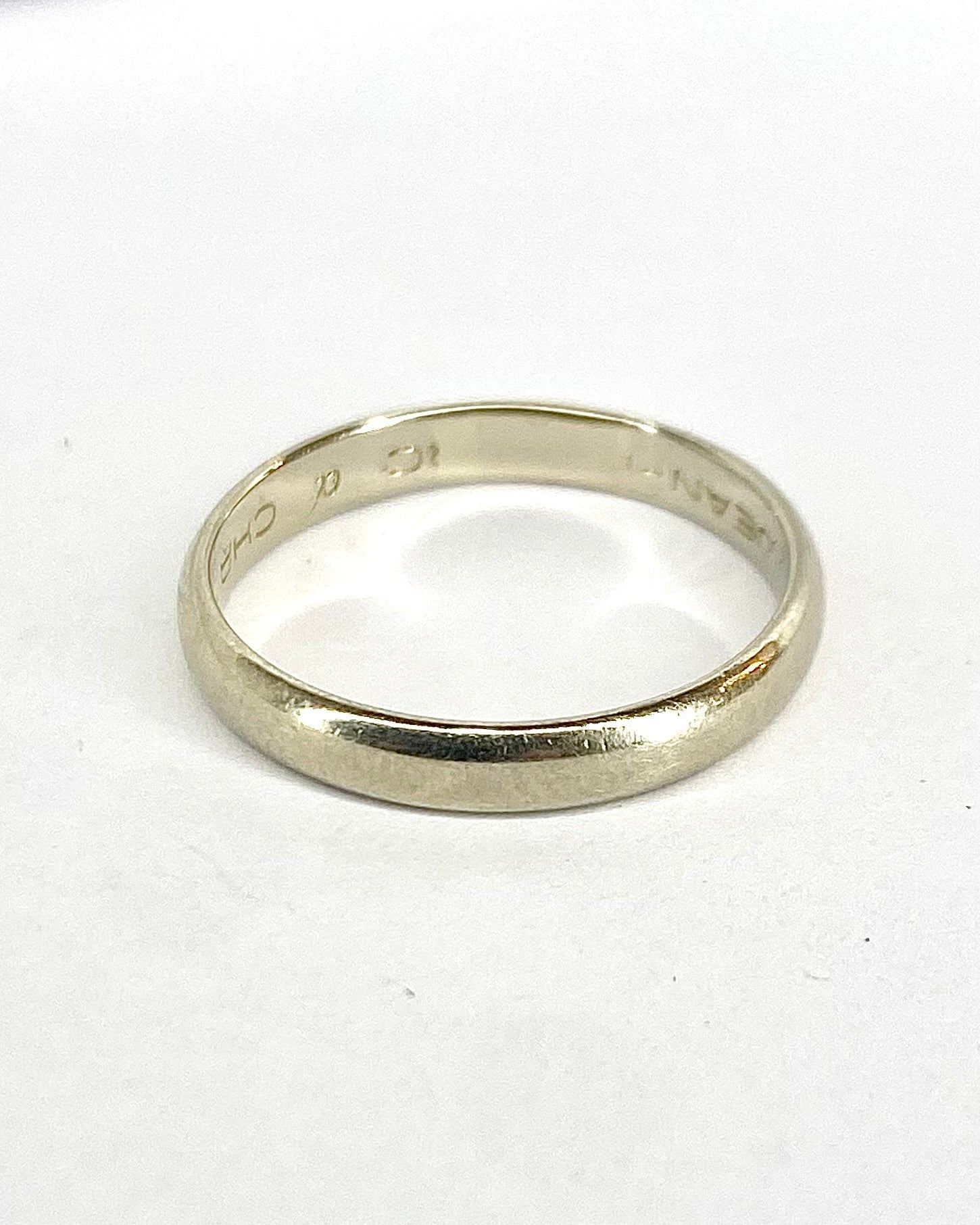 Alliance Or Gris "Damien" - Elliade Paris