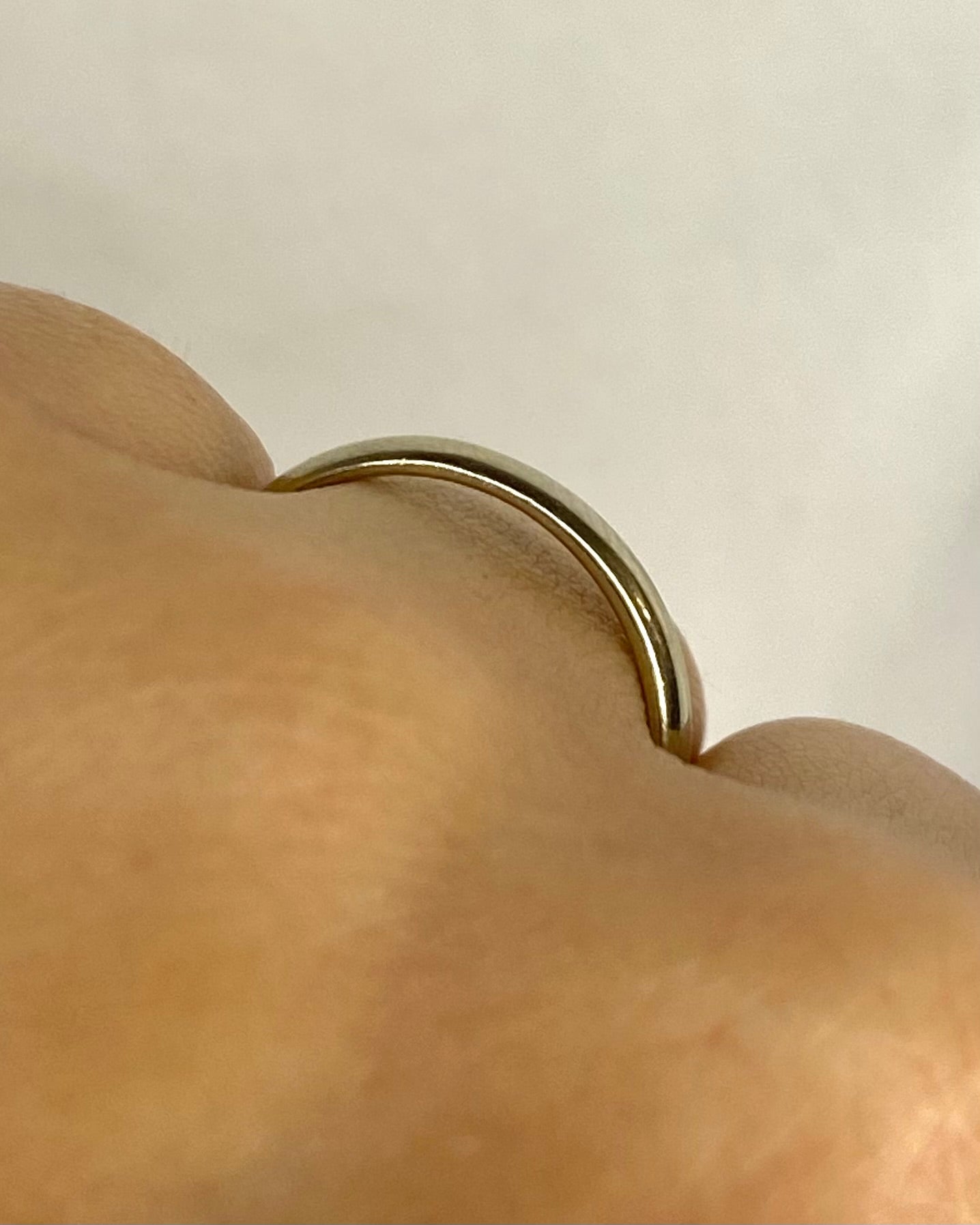 Alliance Or Gris "Damien" - Elliade Paris